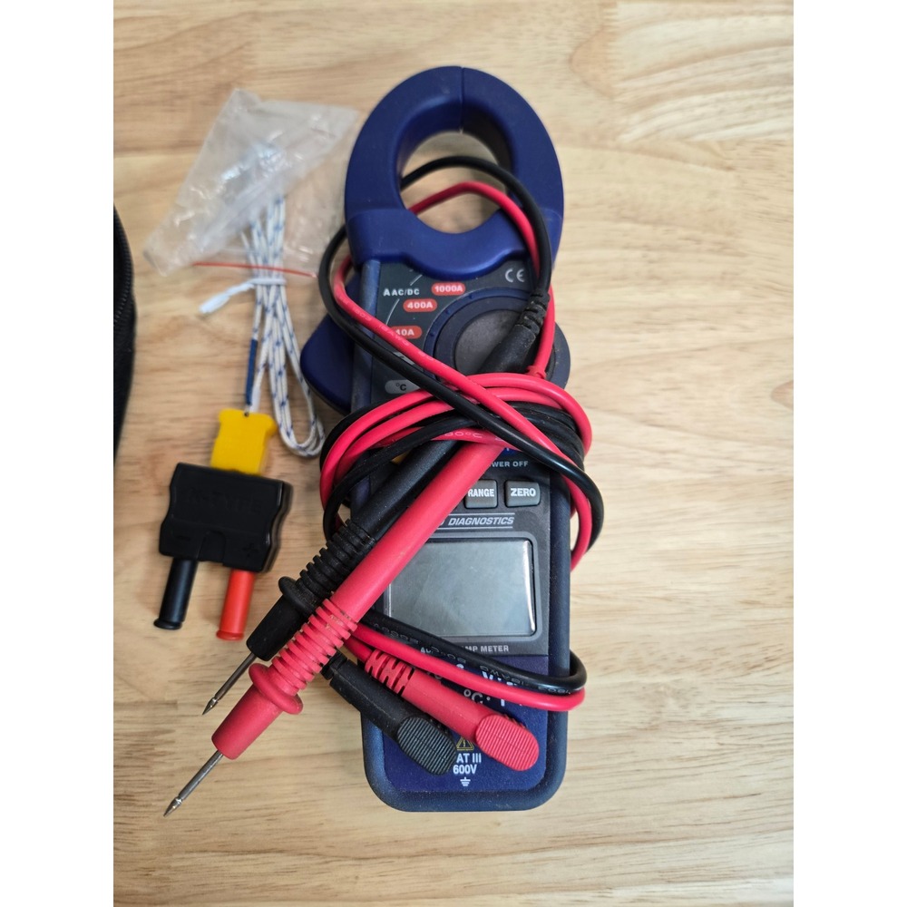 NAPA Pro Diagnostics 400-2606 AC/DC Digital Clamp Meter Multimeter with Case
